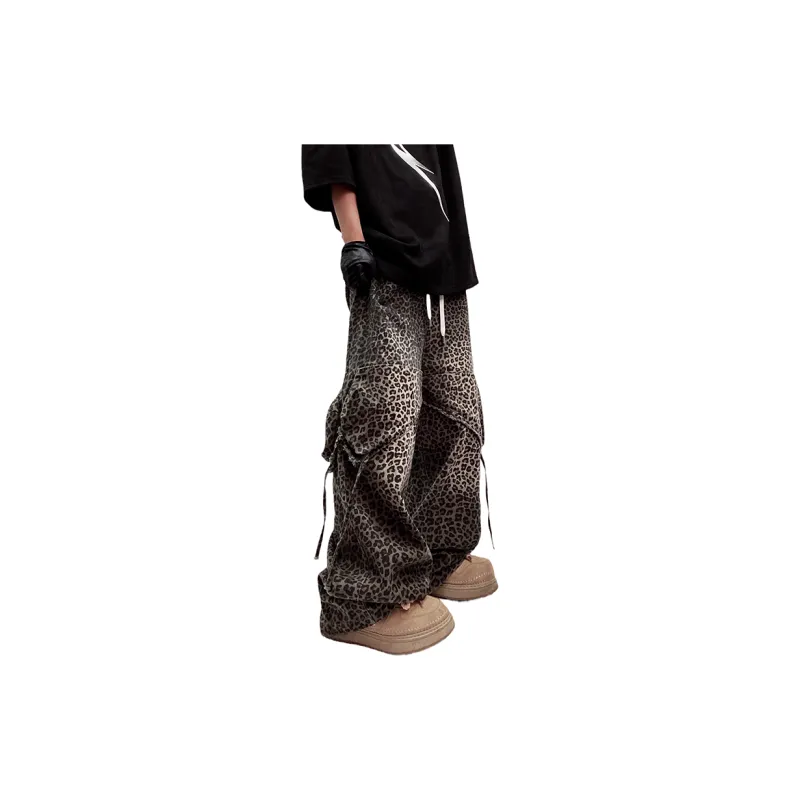 UUCSCC Jeans Men Leopard Print-3
