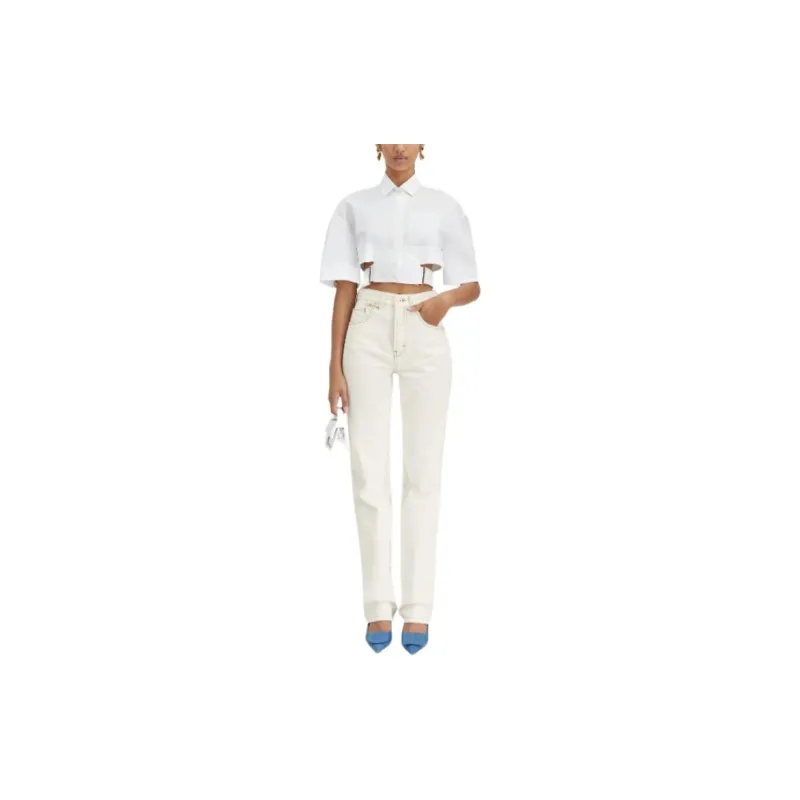Jacquemus Le De Nîmes Droit 'Off White/Tabaccco'-1