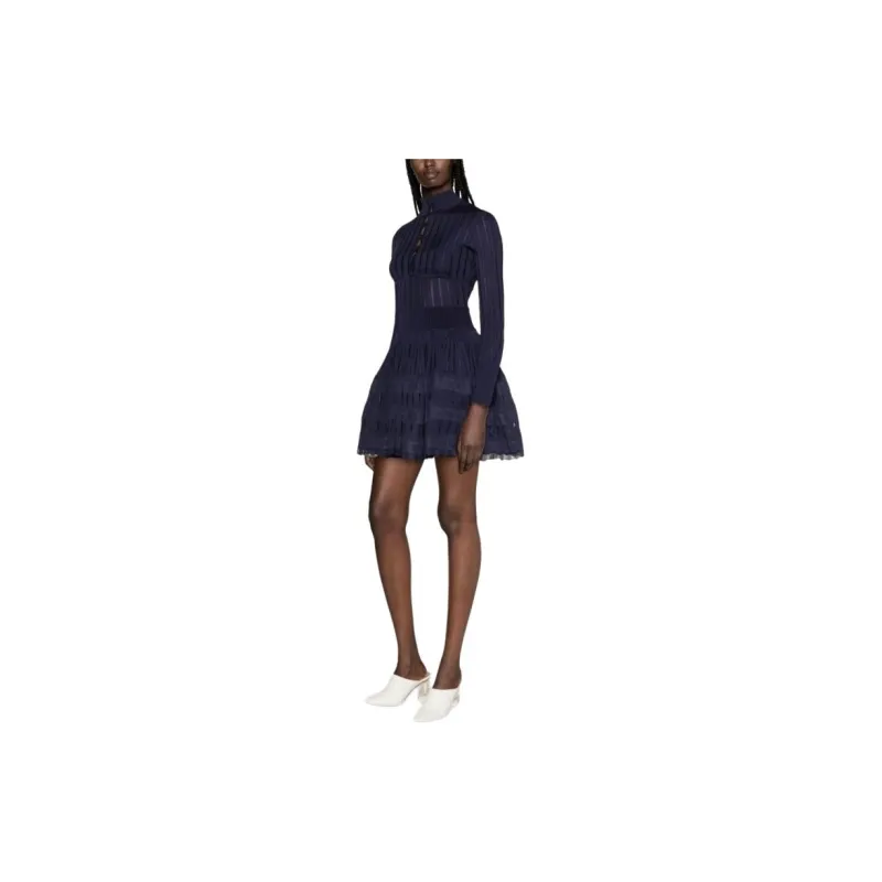 Alaia Long Sleeved Knitted Cropped Cardigan-4