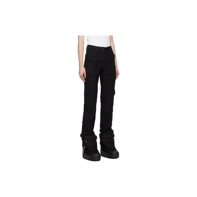 Givenchy Boot Cut Multipocket Cargo Pants 'Black'-3