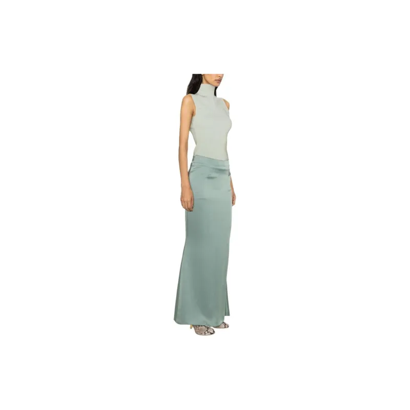 STYLAND Satin Godet Maxi Skirt-3