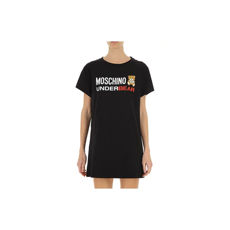 MOSCHINO Short Sleeved Dress Women's Black-2