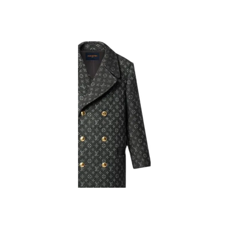 LOUIS VUITTON Coat Women's Black-5