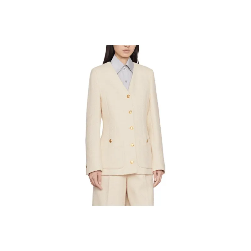 GUCCI SS22 Jackets Coats Women's White-3