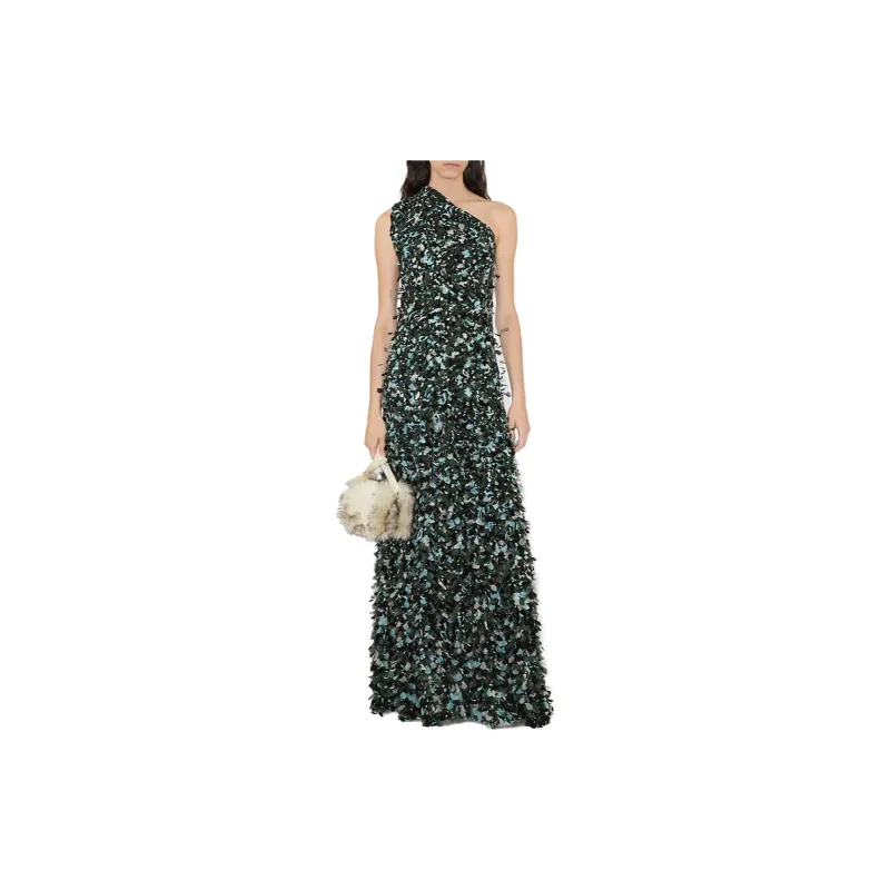 Burberry Sleeveless Dresses Women's Green-1