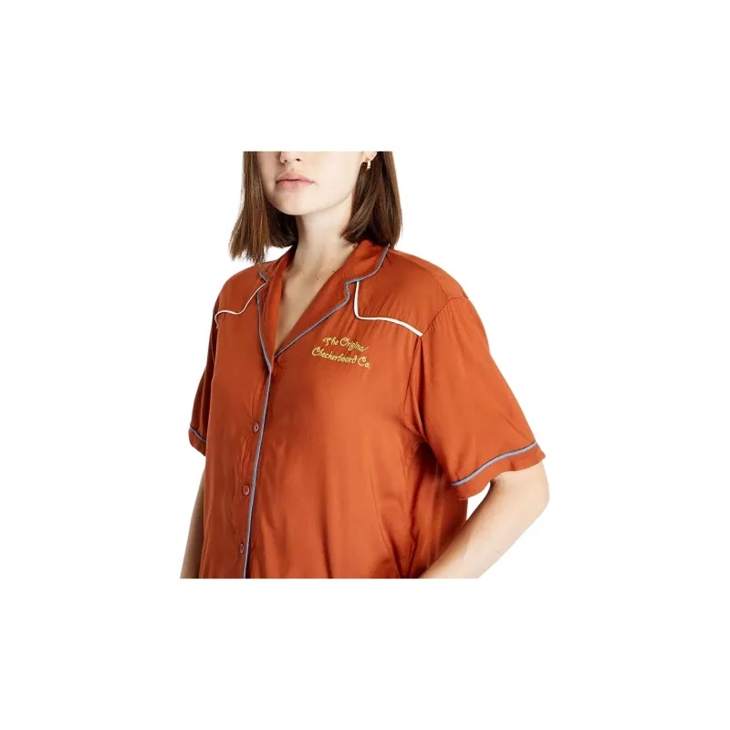 Vans Dusk Downer Shirts Women's Brown-5