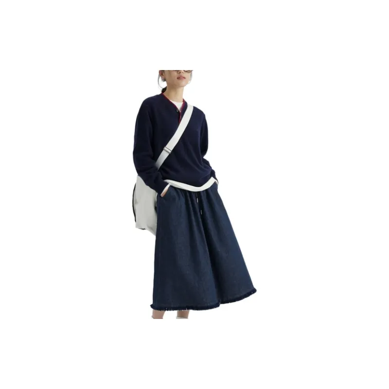 STILL WALKING Sweaters Women's Navy Blue-1