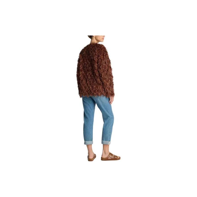 St. John Faux fur Metallic thread Jacket-2