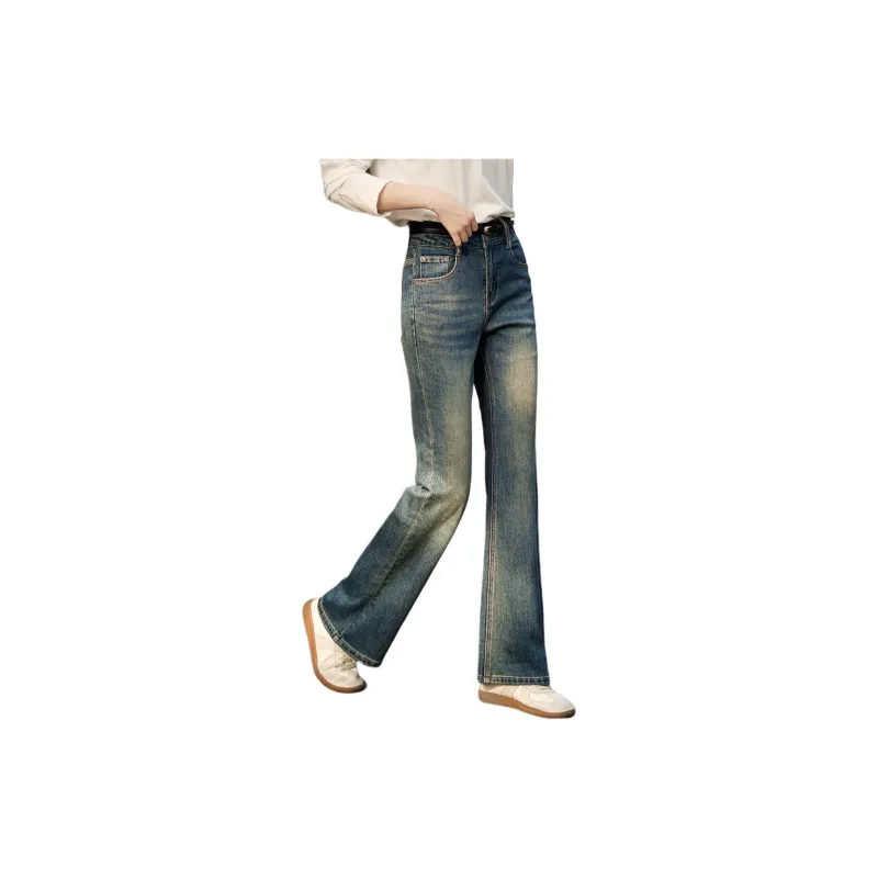 Mo Han Yi Mei Jeans Women's Dark Blue-3