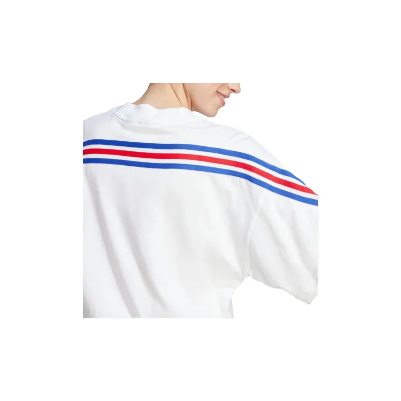 Adidas Women's Future Icons 3 Stripes T Shirt White-5