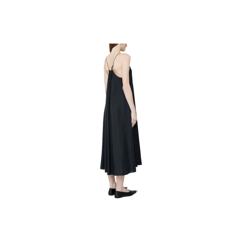 Anine Bing Aida Gathered Midi Dress-2