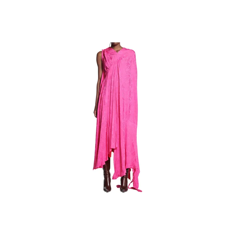 Balenciaga SS22 Sleeveless Dress Women's Pink-2
