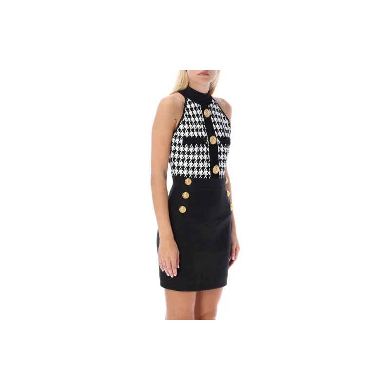BALMAIN Bodysuits Women's Black/White-3