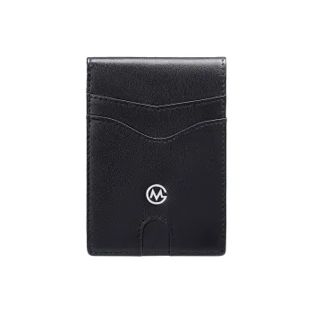 GOLF Synthetic Leather Card Holder Small Size Men's Black