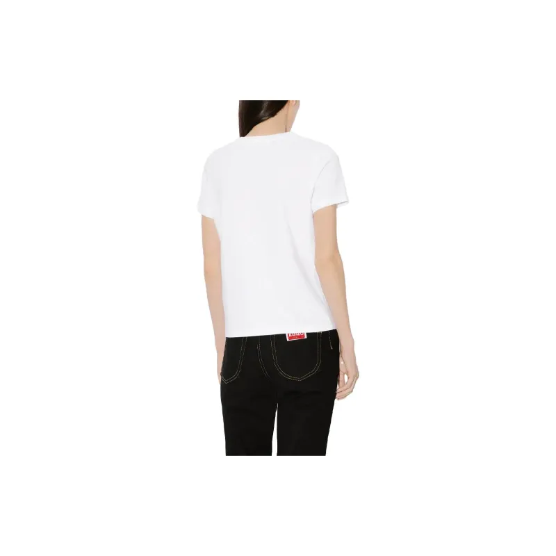 KENZO Logo Printed Crewneck T Shirt-9