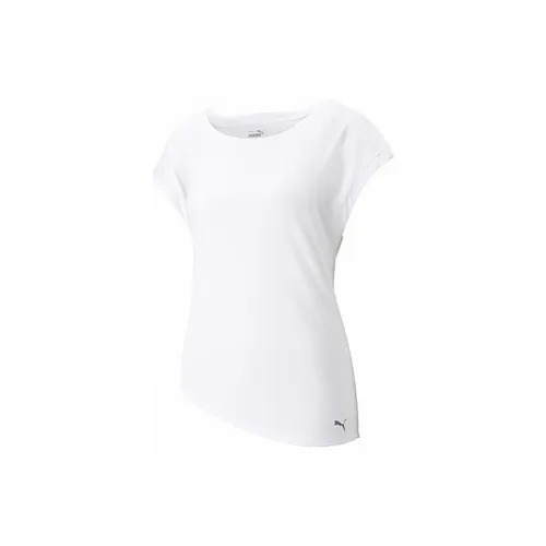 PUMA STUDIO FOUNDATIONS SS T-Shirts Women's White