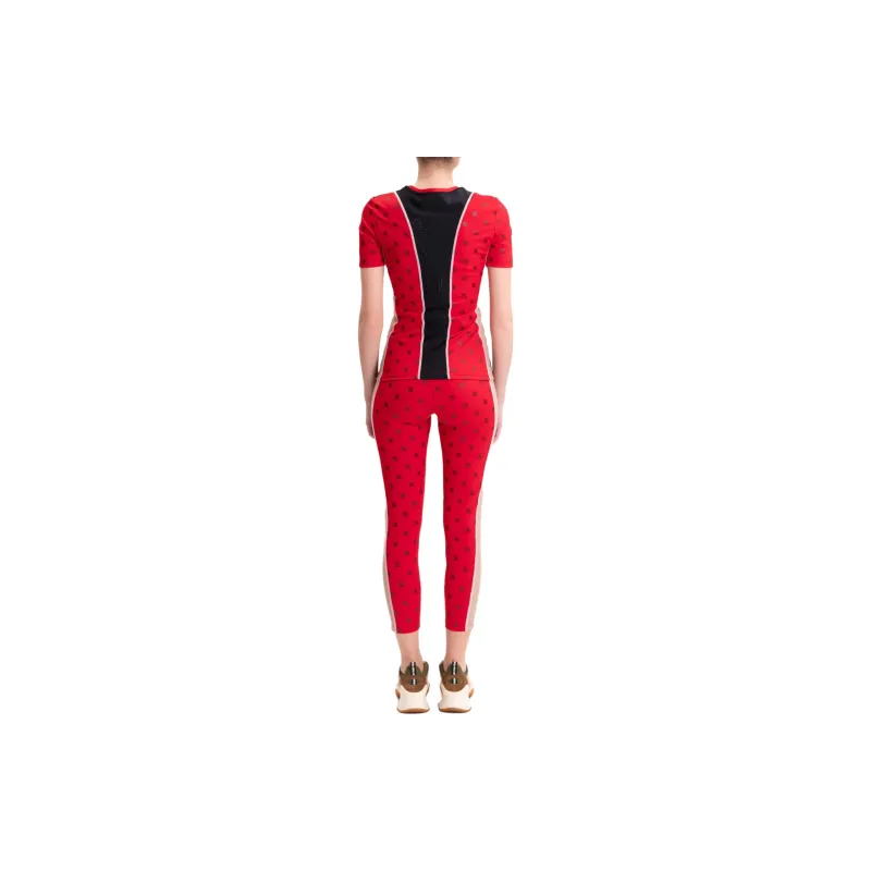 FENDI Logo Short Sleeve Fitness Tee 'Red'-4