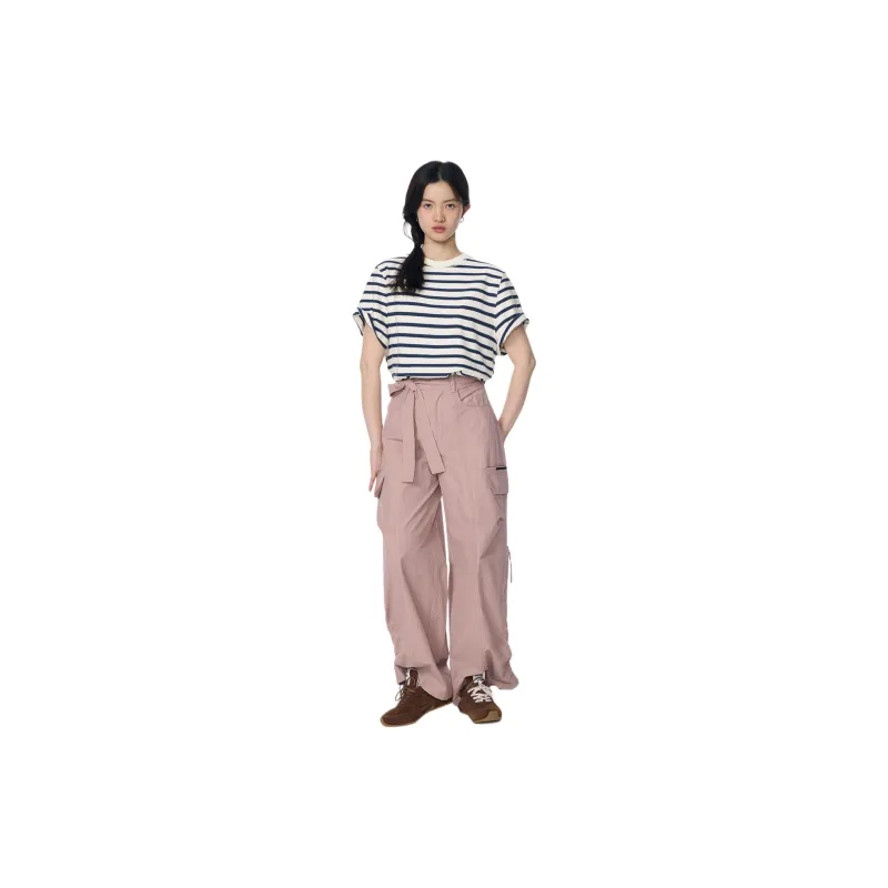 ULD T Shirt Women's Blue White Stripes-1