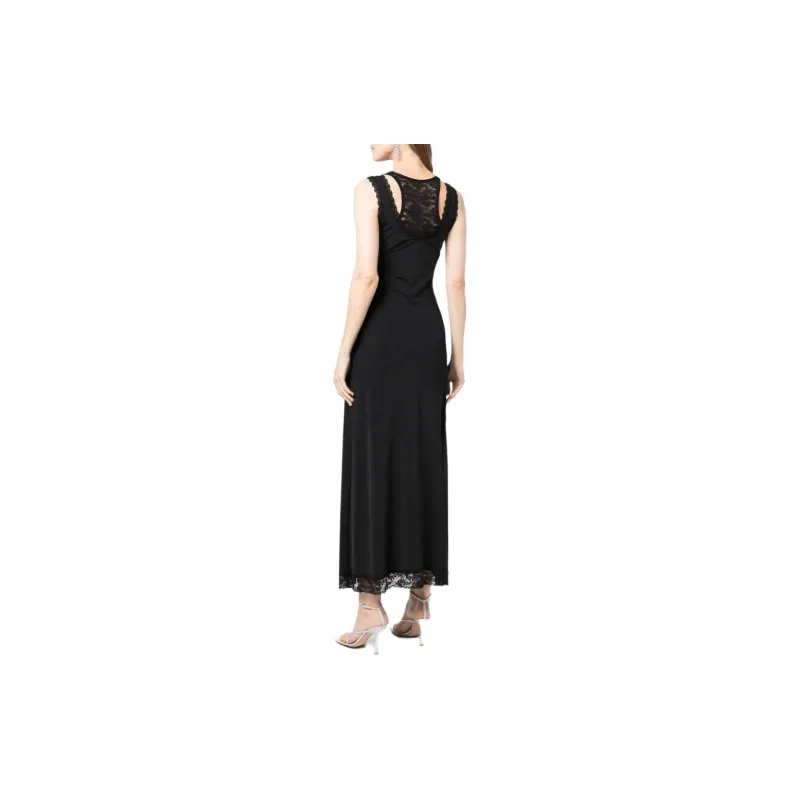 NATASHA ZINKO Lace trimmed Midi Dress-2