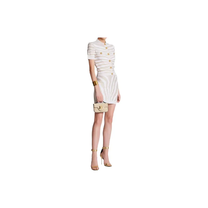 BALMAIN Button detail Knitted Cardigan-1