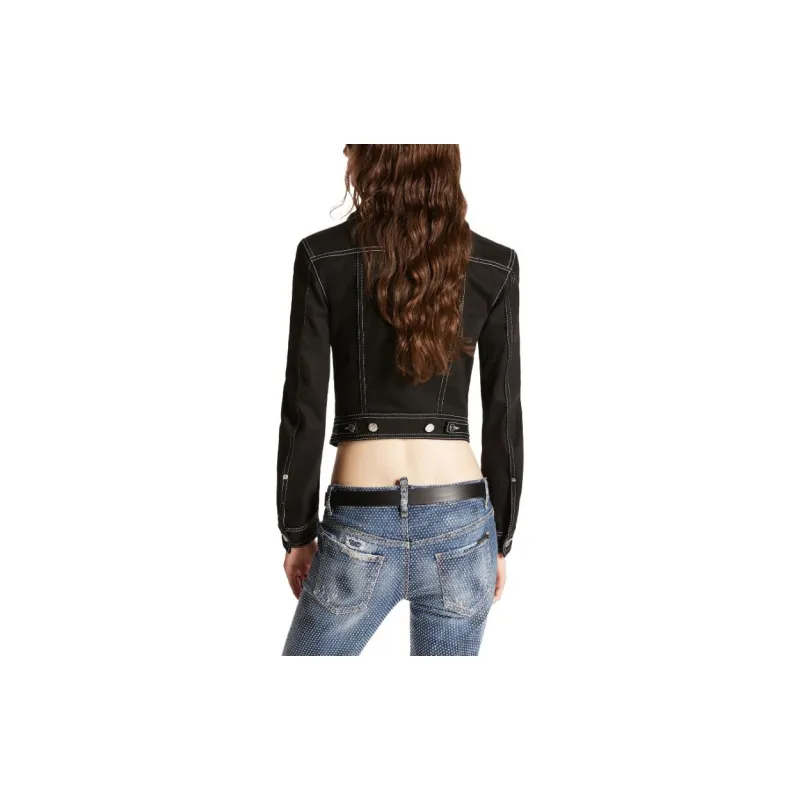 DSQUARED 2 Denim Bondage Baby Jackets Coats Women's Black-3