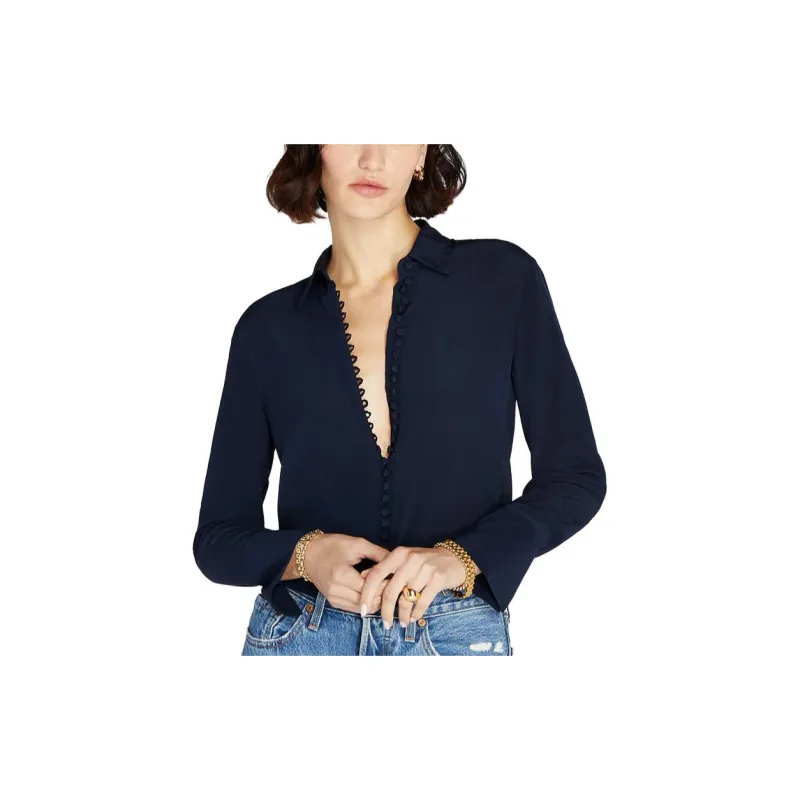 CLUB MONACO Shirt Women's Navy Blue-2