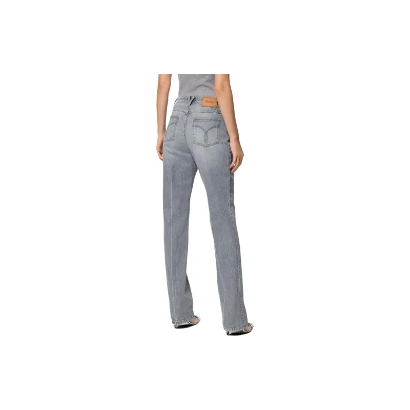 VERSACE Medusa '95 Logo Patch Boyfriend Jeans-3
