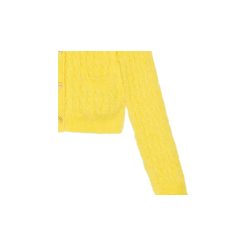 GUCCI x Adidas Originals Adidas X Gucci Co branded Series SS23 Knitwear Women's Yellow-4