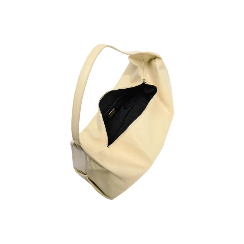 ZARA Sheepskin Portable Crossbody Bag Shoulder Bag Medium Size Women's Yellow-4