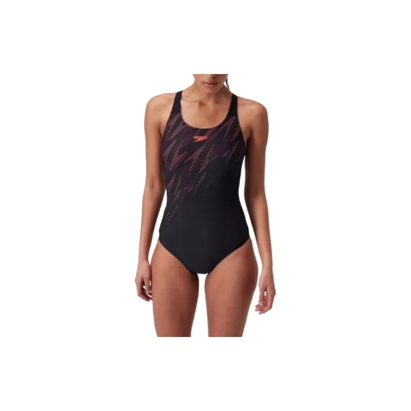 Speedo HyperBoom Placement Muscleback One-piece Swimsuit Women's Black-3
