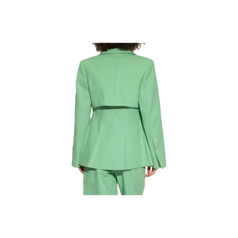 GANNI Single Breasted Tailored Blazer-1