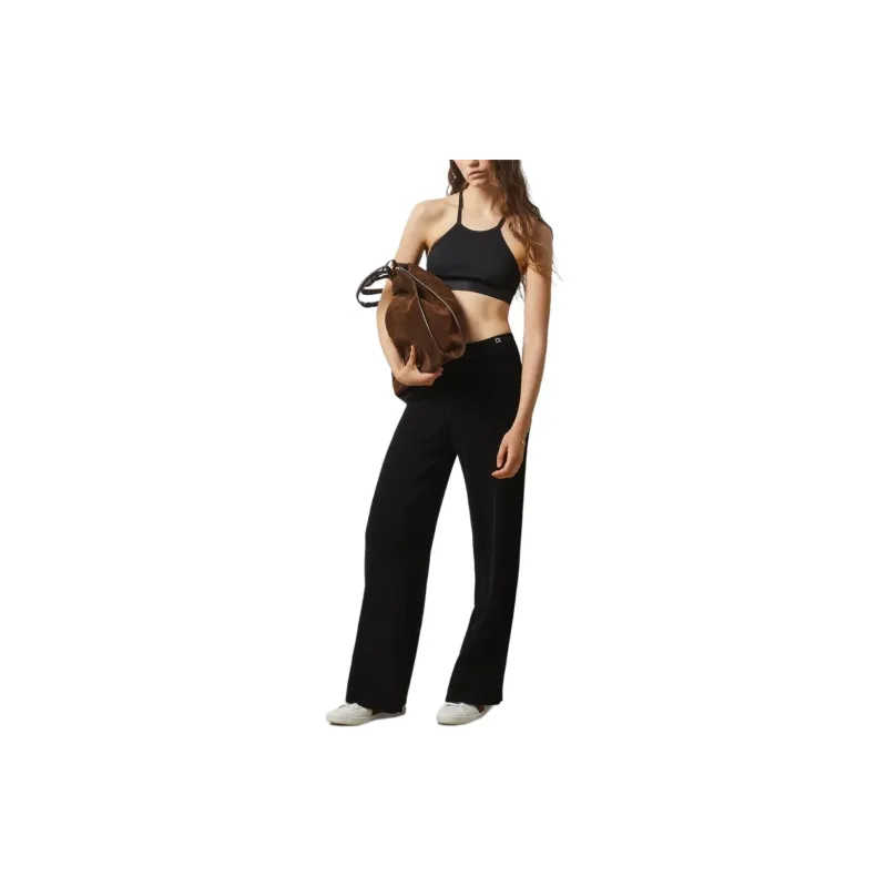 GUCCI Nylon Jersey Crop Top Black-3