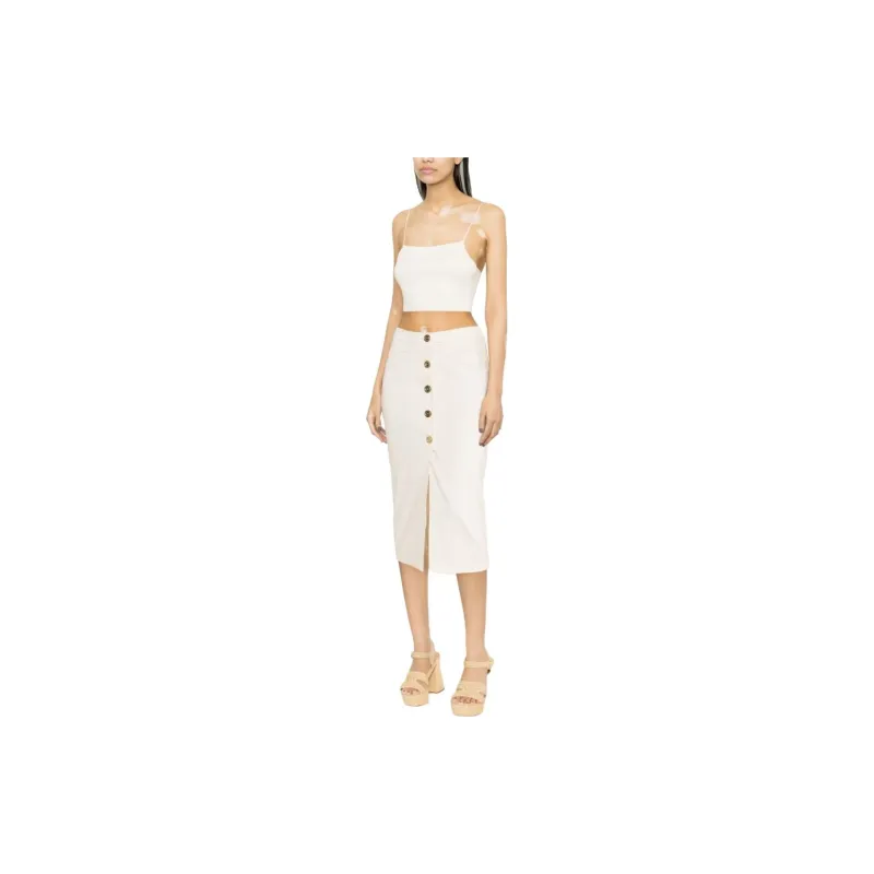PINKO Casual Long Skirts Women's White-2