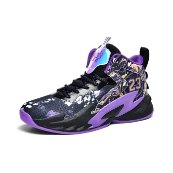 MUSHILANDI High Top Basketball Shoes Unisex White Black