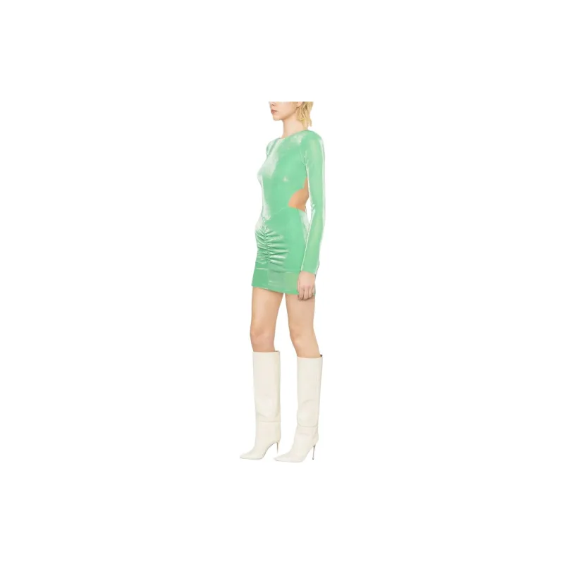 Rotate Long-Sleeved Dresses Women's Green-3