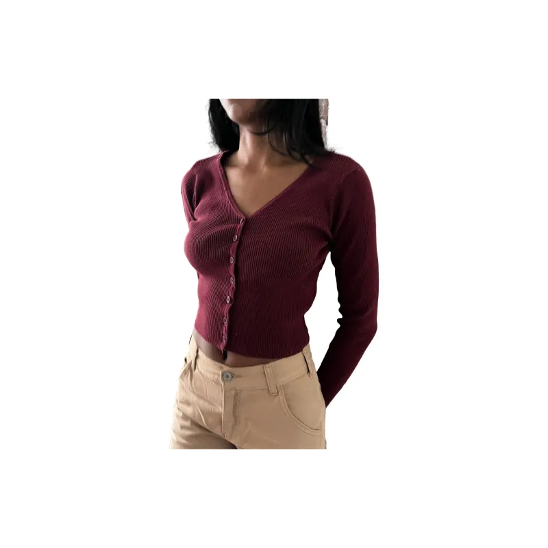 Brandy Melville Knitwear Women's Burgundy-2