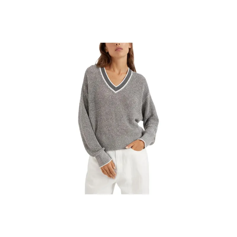 Brunello Cucinelli Sequin embellished Ribbed knit Jumper-1
