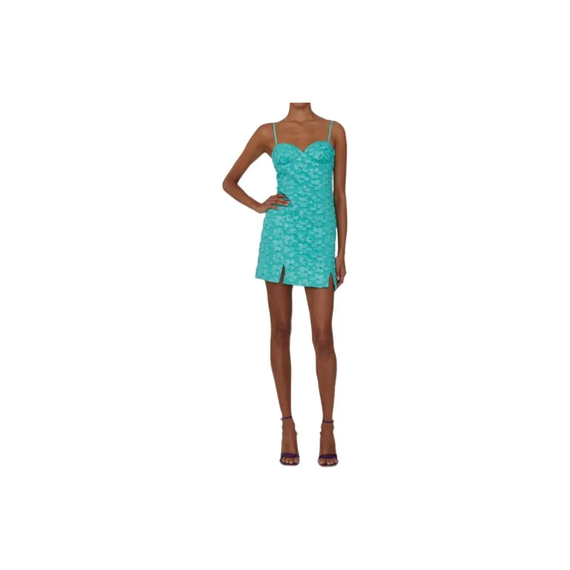 Rotate Floral appliqué Minidress-2
