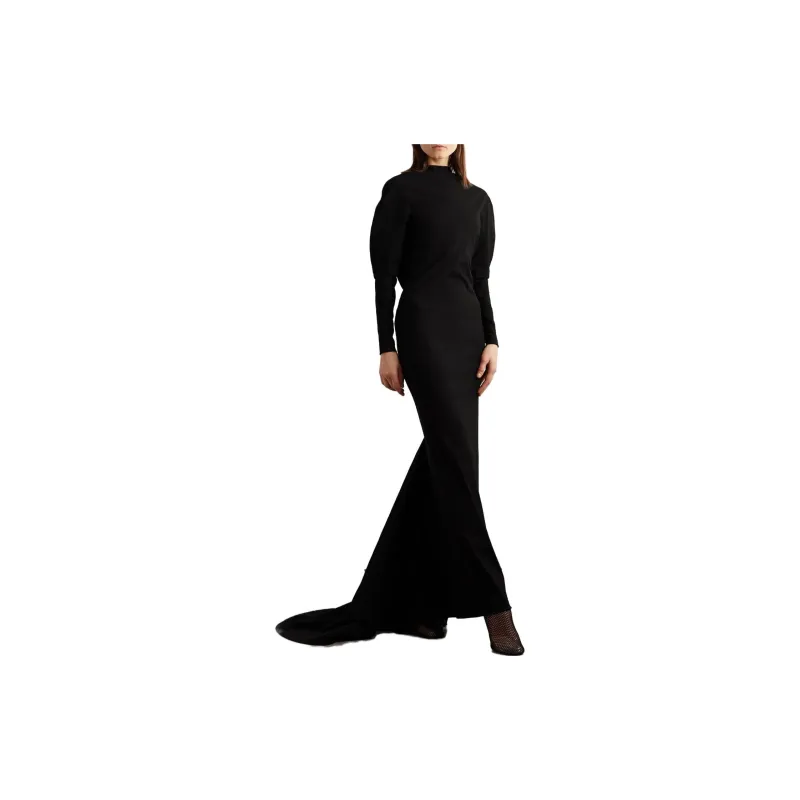Alaia Embellished Cut Out Detailed Maxi Dress-2