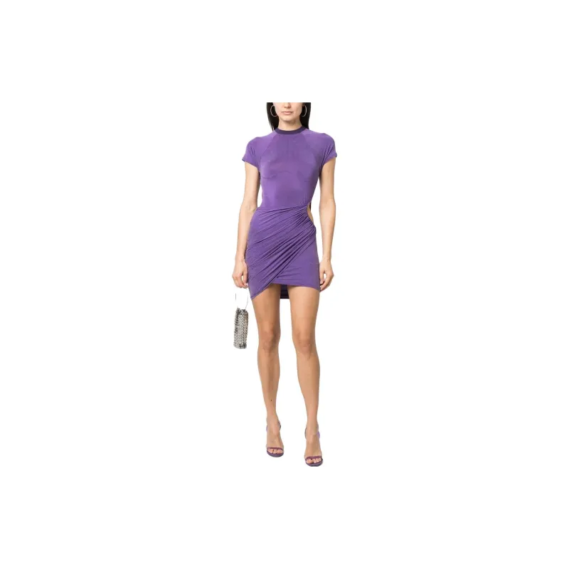 Jacquemus La Robe Espelho Draped Dress-1