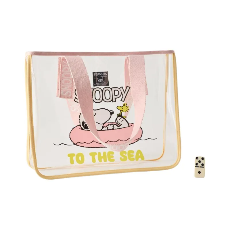 ZARA SNOOPY Polyester Tote Bag Shopping Bag Handbag Shoulder Bag Kids' Transparent-2