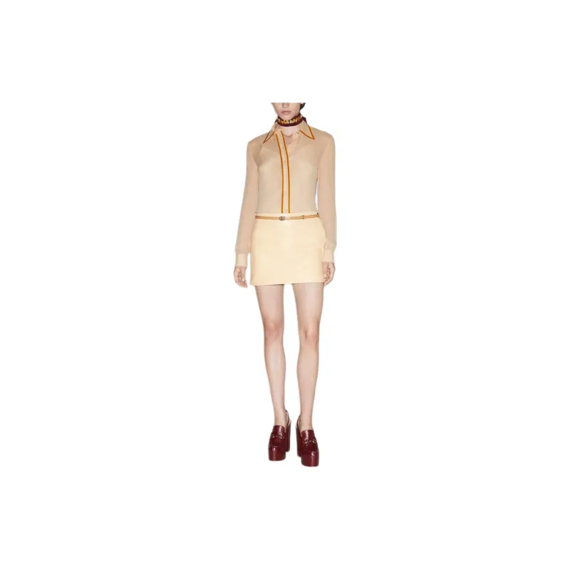 GUCCI Shirts Women's Rose Beige-1