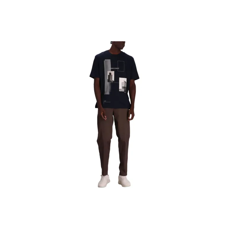 ARMANI EXCHANGE Graphic print Cotton T shirt-1