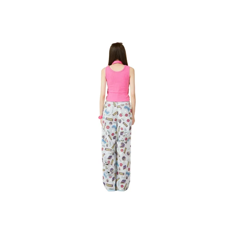 LALABOBO SS24 Jeans Women's Light Blue White-2