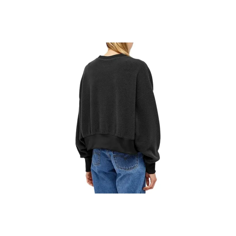 Nike Sportswear Plush Women's Oversized Crew Neck Mod Crop Sweatshirt-5