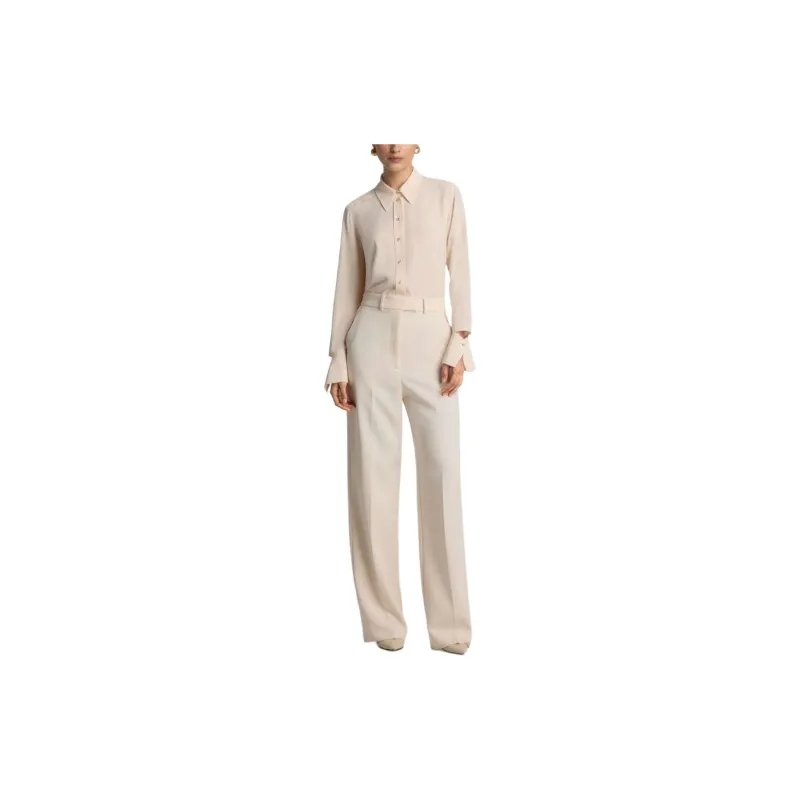 St. John Crepe De Chine Silk Blouse-1