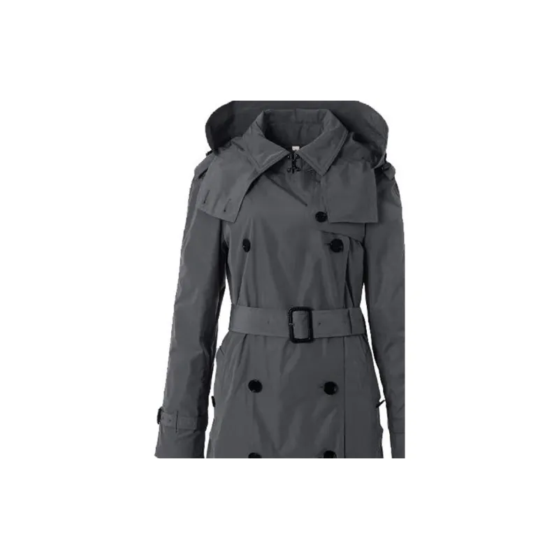 Burberry Trench Coat Women's Gray-5