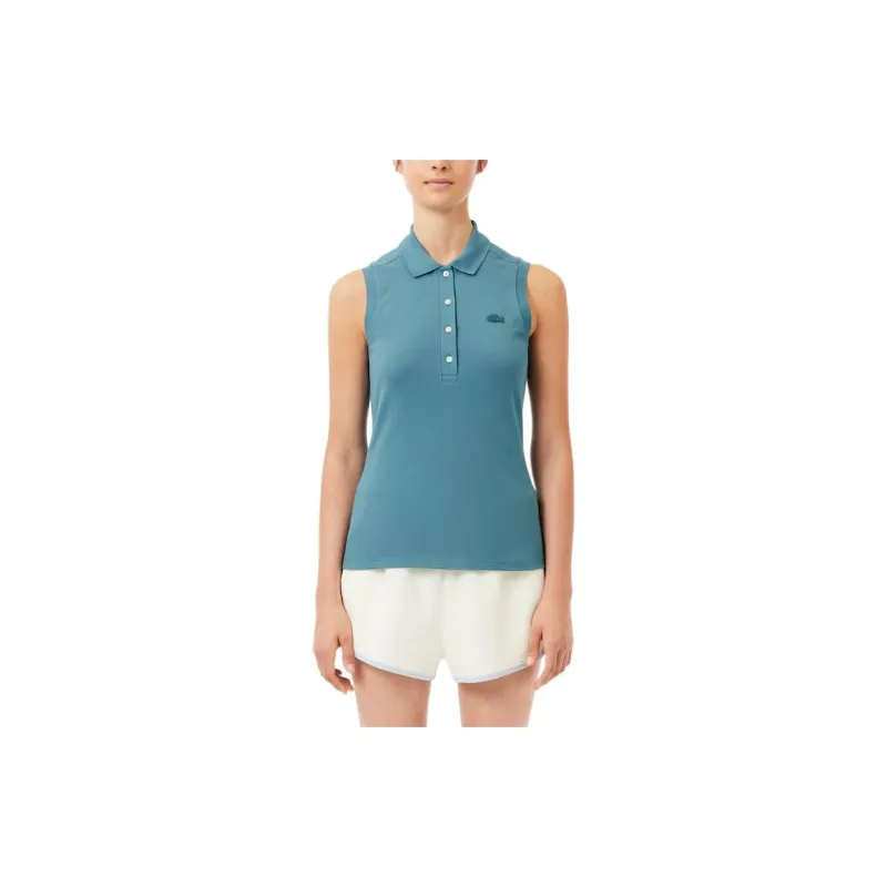 LACOSTE Polo Shirt Women's Lake Blue-2