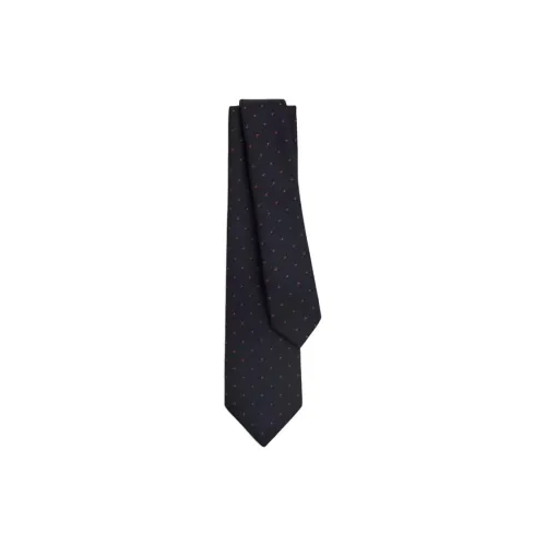 HERMES Wool Ties Men's Marine Blue