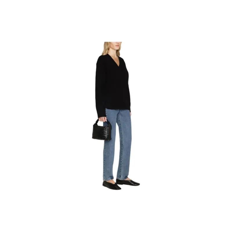 TOTEME V Neck Knit Sweater-3